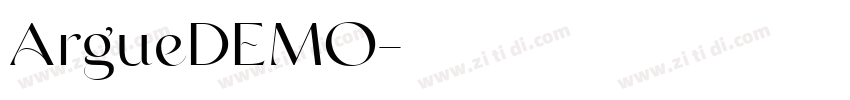 ArgueDEMO字体转换