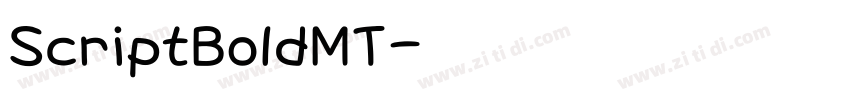 ScriptBoldMT字体转换