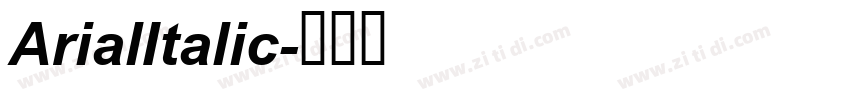 ArialItalic字体转换