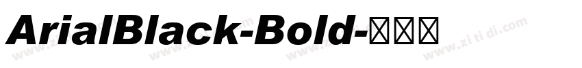 ArialBlack-Bold字体转换
