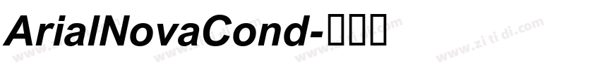ArialNovaCond字体转换