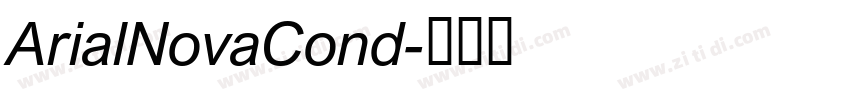 ArialNovaCond字体转换