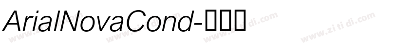 ArialNovaCond字体转换