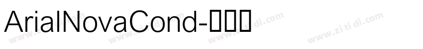 ArialNovaCond字体转换