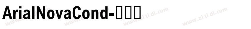 ArialNovaCond字体转换