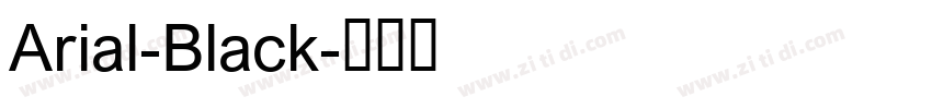 Arial-Black字体转换