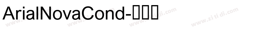 ArialNovaCond字体转换