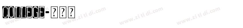 COLLEGE字体转换