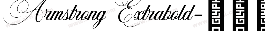 ArmstrongExtrabold字体转换