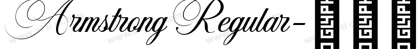 ArmstrongRegular字体转换