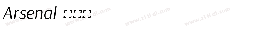 Arsenal字体转换