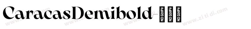 CaracasDemibold字体转换