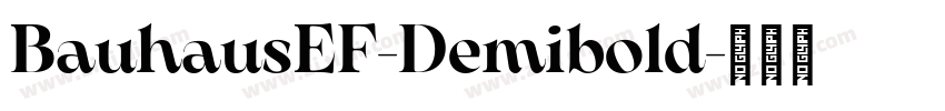 BauhausEF-Demibold字体转换