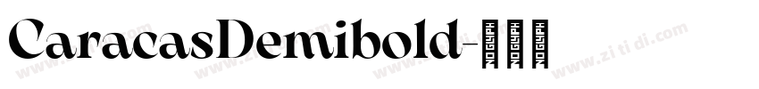 CaracasDemibold字体转换
