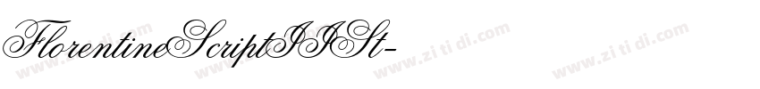 FlorentineScriptIISt字体转换