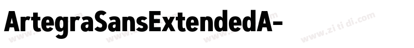 ArtegraSansExtendedA字体转换