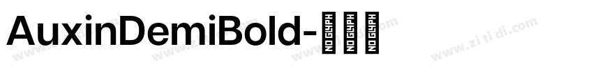 AuxinDemiBold字体转换