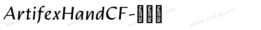 ArtifexHandCF字体转换