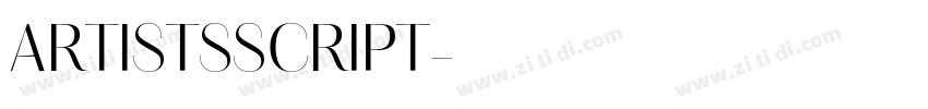 ARTISTSSCRIPT字体转换