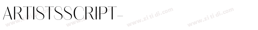 ARTISTSSCRIPT字体转换