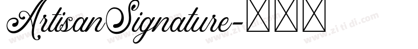 ArtisanSignature字体转换