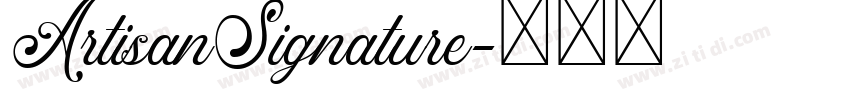 ArtisanSignature字体转换