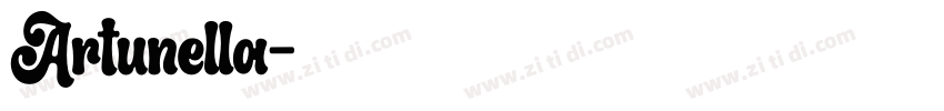 Artunella字体转换