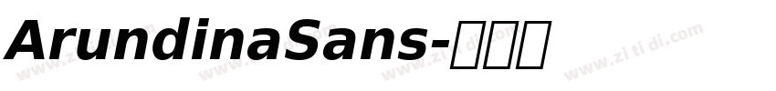 ArundinaSans字体转换