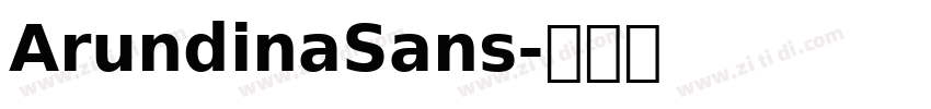 ArundinaSans字体转换
