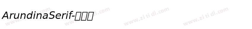 ArundinaSerif字体转换 ArundinaSerif字体转换
