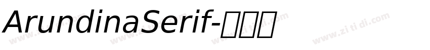 ArundinaSerif字体转换 ArundinaSerif字体转换