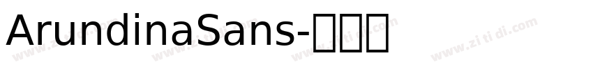 ArundinaSans字体转换