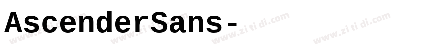 AscenderSans字体转换