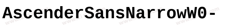 AscenderSansNarrowW0字体转换