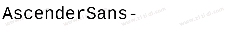 AscenderSans字体转换
