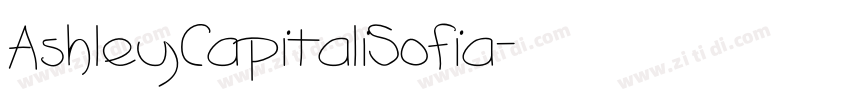 AshleyCapitaliSofia字体转换