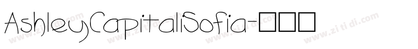 AshleyCapitaliSofia字体转换