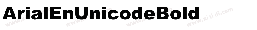 ArialEnUnicodeBold字体转换