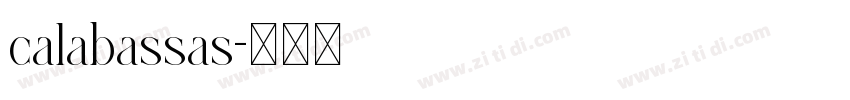 calabassas字体转换