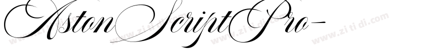 AstonScriptPro字体转换