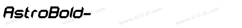 AstroBold字体转换