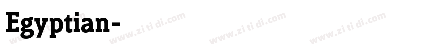 Egyptian字体转换