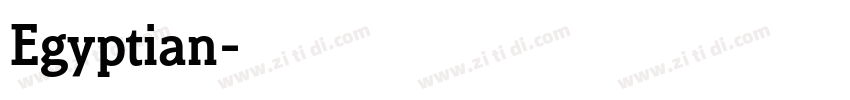 Egyptian字体转换