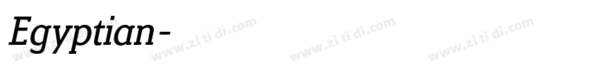 Egyptian字体转换