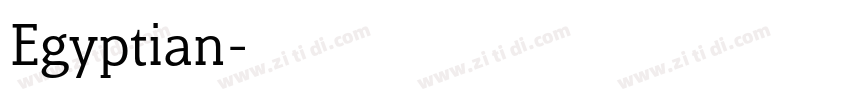 Egyptian字体转换