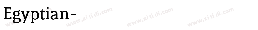 Egyptian字体转换