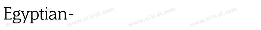 Egyptian字体转换