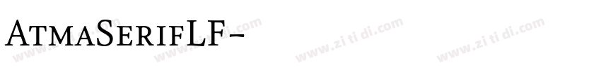 AtmaSerifLF字体转换
