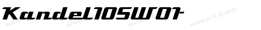 Kandel105W01字体转换