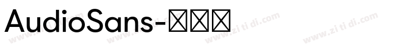 AudioSans字体转换